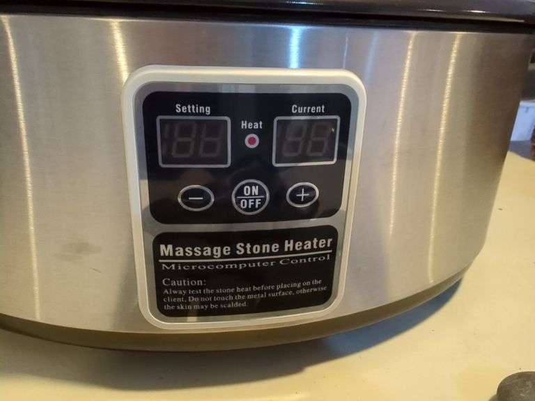 6 Quart Commercial Massage Stone Heater with Stones