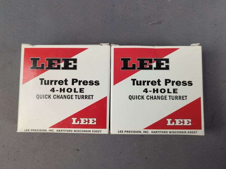 Lee Classic Turret Press With Paperwork, And 4 Hole Quick Change Turrets, Qty 2