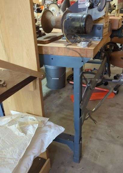 Heavy Duty Work Bench with Steel Frame