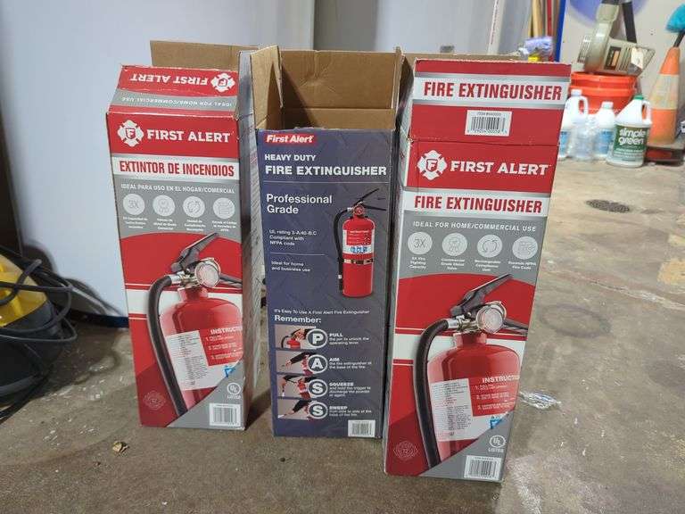 First Alert Fire Extinguishers, Qty 3