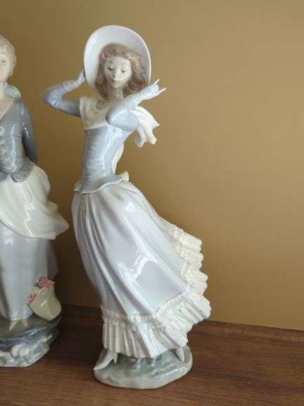 Lladro Lady Figurines, Qty 2