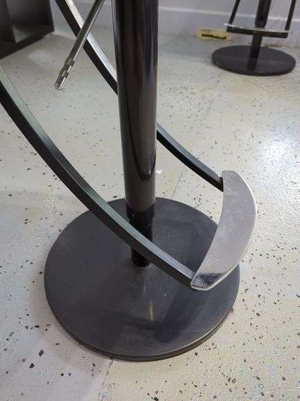 Modern Adjustable Height Swivel Bar Stools, Qty 2