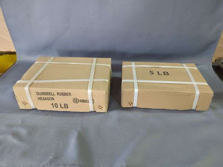 Rubber Hexagon Dumbbell Sets