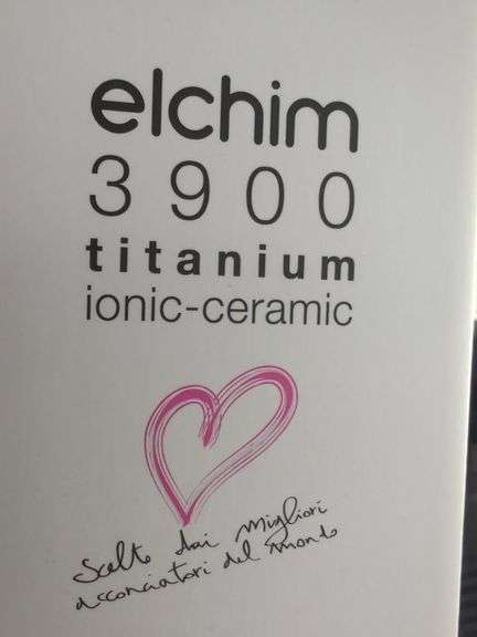 Elchim 3900 Titanium Ionic-Ceramic Professional Hair Dryer, New In Box