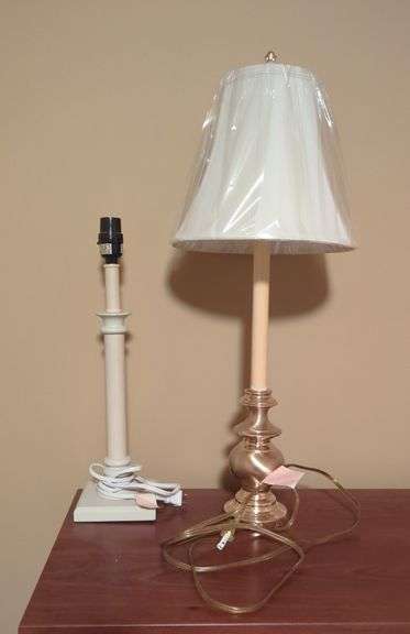 Accent Table Lamps, Qty 2, One Lampshade