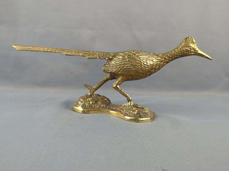 Brass Roadrunner Sculpture