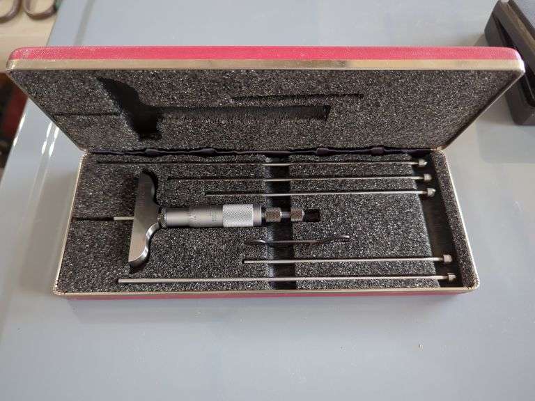 L.S. Starrett Depth Micrometer Set No. 440M