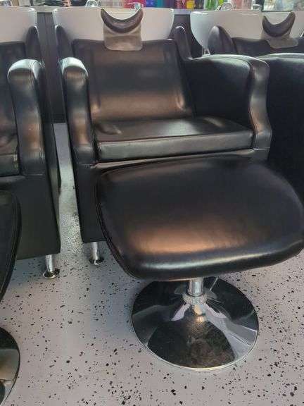 Minerva Salon Shampoo Station Chairs with Footrest