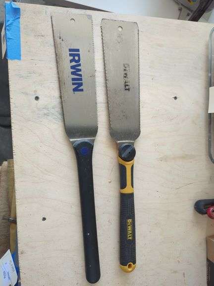 Irwin & DeWalt Hand Saws