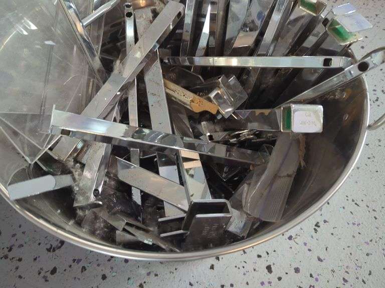Retail Display Fixture Arms, Contents Of Bucket