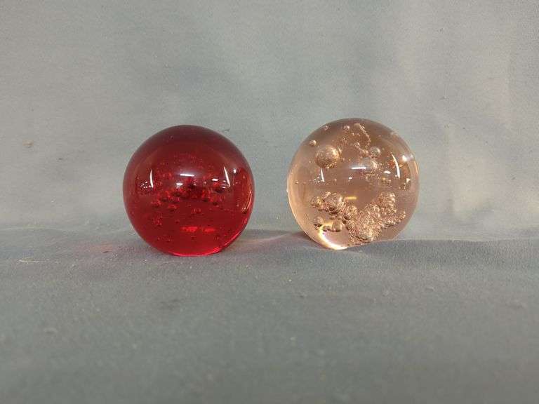 Hand Blown Art Glass Spheres