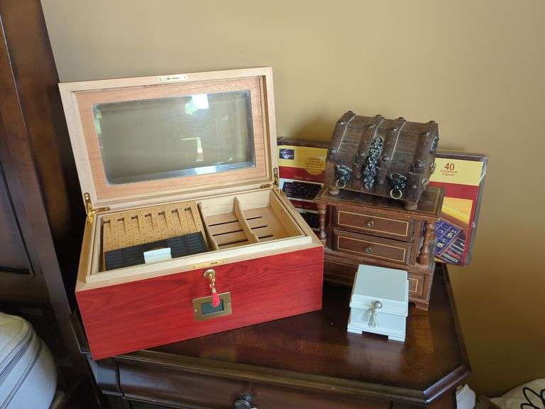Jewelry Boxes and Storage Organizers, Various Styles