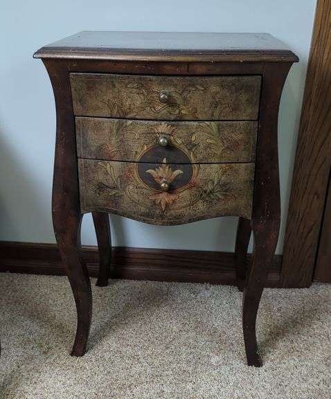 Painted 3-Drawer Accent Table