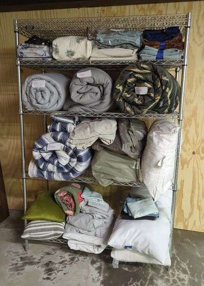 Comforters, Sheets, and Pillows, Various Sizes And Styles