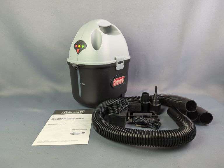 Coleman Cordless Wet/Dry Vacuum, In Original Box And Vintage Car Vacuum Cleaners, Qty 2