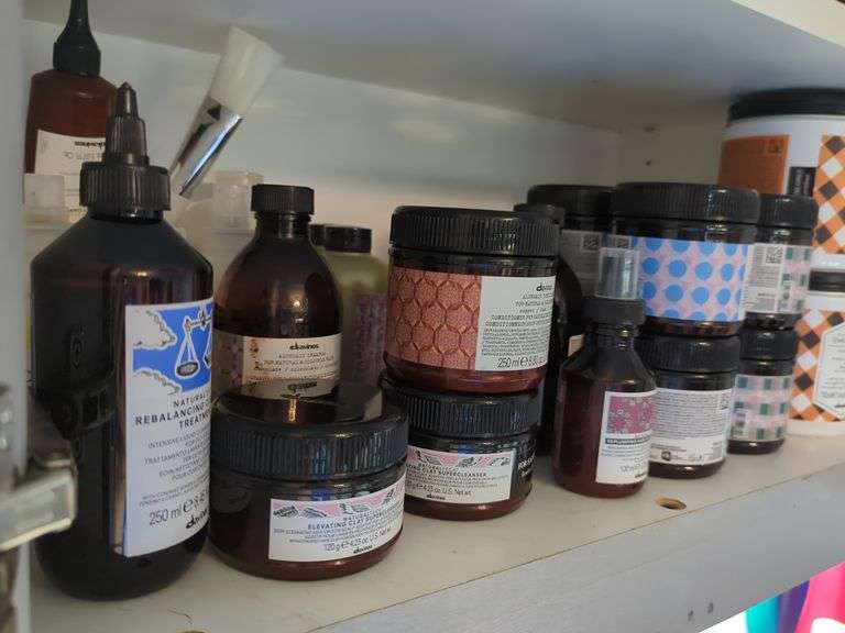 Davines Professional Hair Care Product Back Bar Assortment, Contents Of Shelf