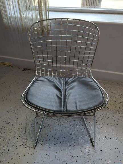 Chrome Frame Chairs with Cushions, Qty 3