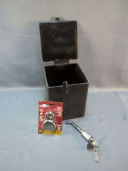 Metal Storage Box, Ace Padlock, Trailer Hitch Lock