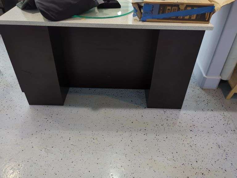 Modern Desk with Storage, Bidder Responsible For Proper Removal, Thursday Pick Up ONLY