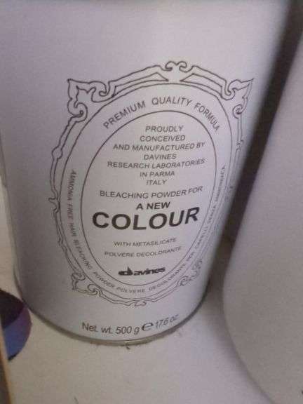 Davines Salon Hair Styling Supplies Including Activator And Bleaching Poweder, L'Oreal Mythic Oil, Foil And More, Contents Of Cabinet Davines, Loreal