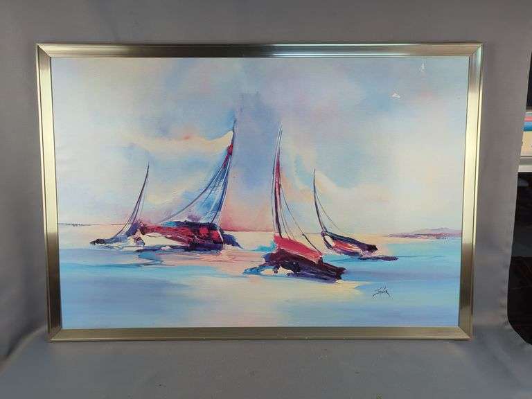 Janine Framed Sailboat Print