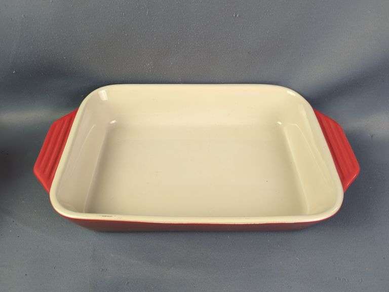 Le Creuset Rectangular Stoneware Baking Dishes, Qty 2