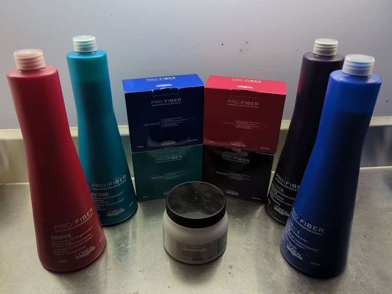 L'Oreal Professional Pro Fiber Hair Care, Including Shampoo, Mask, and Serum Set