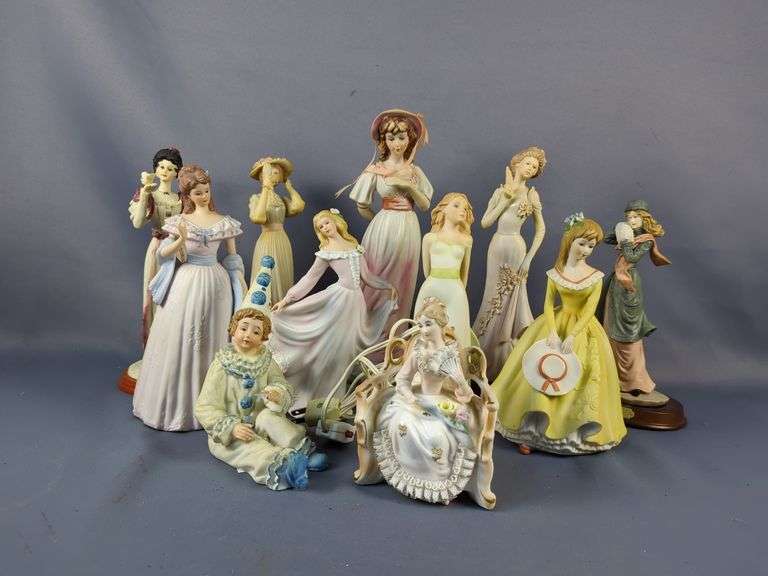 Collection of Ladies Porcelain And Resin Figurines