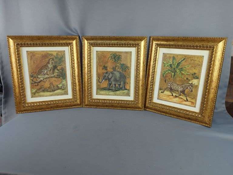 Framed Safari Animal Art Prints