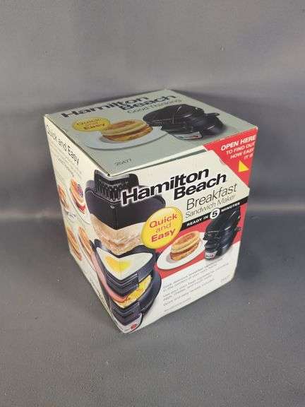 Hamilton Beach Sandwich Maker, Gibson Gracious Dining Tray Set, Braun Hand Blender