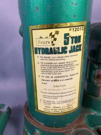 Sears 5-Ton Hydraulic Jack