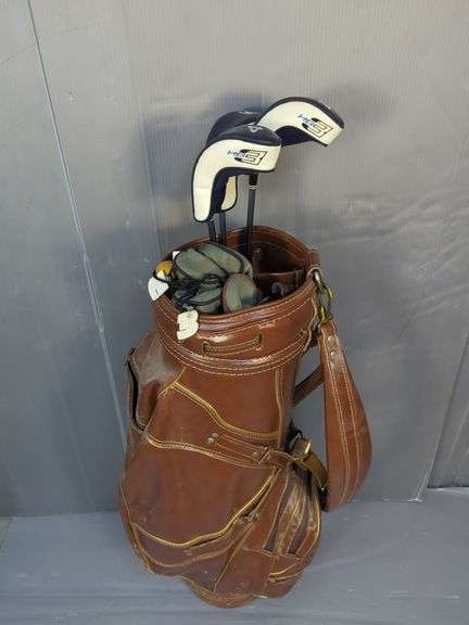 Cleveland Golf Clubs with Bag, Accessories, and Umbrella