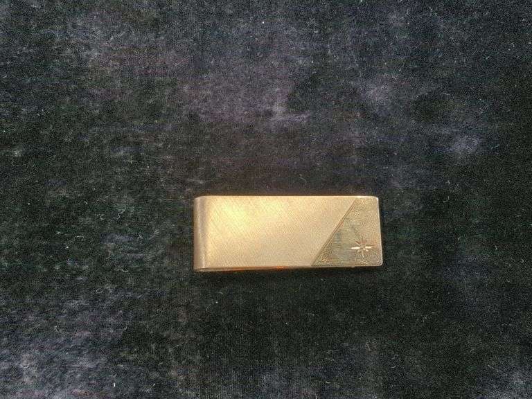 Mens 14k GF Money Clip and Newport Quartz Pocket Watch