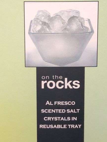 Six Sempre Beve "Salute!" Scented Salt Crystals in Reusable Trays, Various Scents, Qty 6