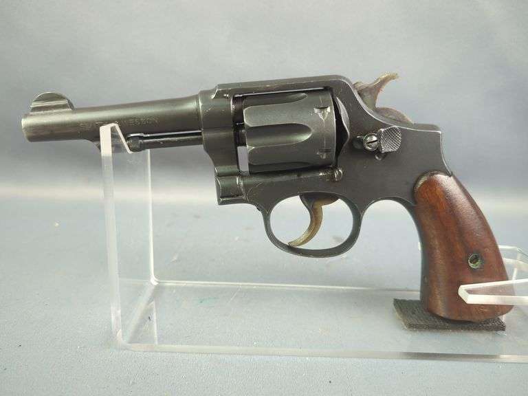 Smith & Wesson Victory Model .38 S&W Spl 6-Shot Revolver SN# 460169, In Leather Shoulder Holster