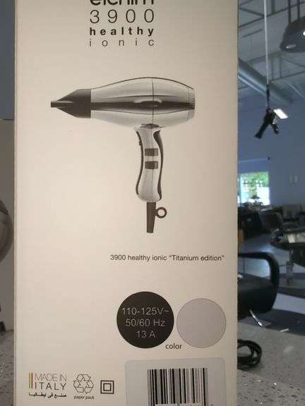 Elchim 3900 Titanium Ionic-Ceramic Professional Hair Dryer, New In Box