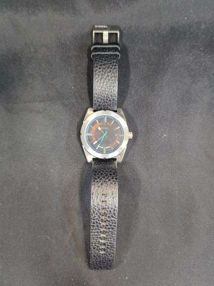 Diesel Five Star Wrist Watch With Leather Band
