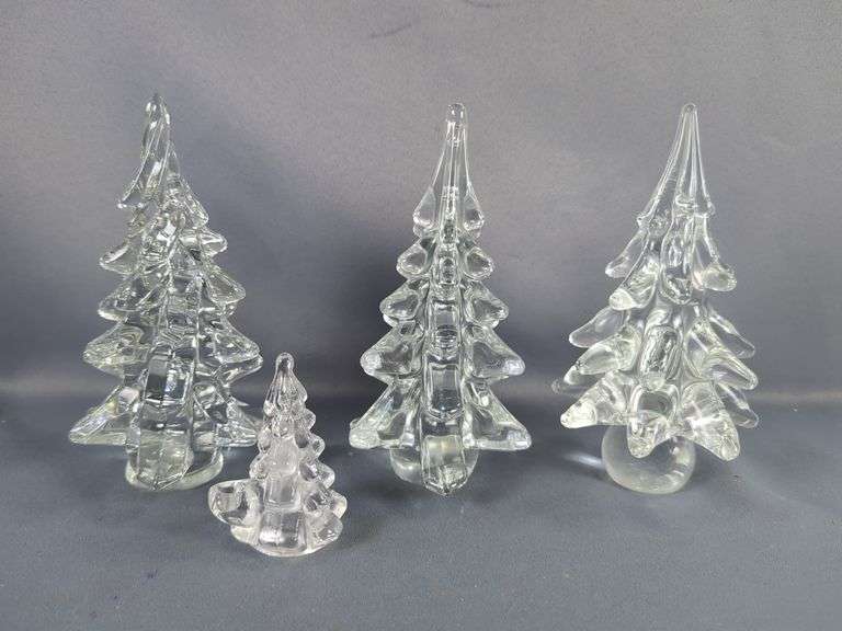 Clear Glass Christmas Trees