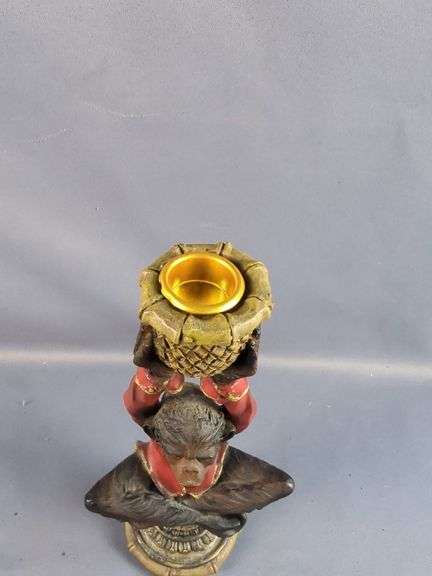 Decorative Monkey & Elephant Candle Holder Lot