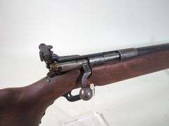 O.F. Mossberg & Sons 44US .22 LR Bolt Action Rifle SN# 104675, Marked US Property, Has Mossberg S-130 Peep Sight, No Mag