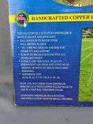 WaterPro Handcrafted Copper Revolving Butterfly Sprinkler