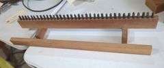 Metal Letter Stamp Set with Wooden Holder