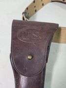G&K 1917 US Embossed Leather Holster On Web Belt With Leather Pouch, And Web Belt With 1942 Dated Pouches, And More