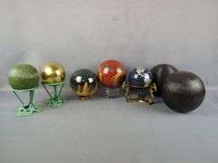 Collection of Decorative Spheres and Globes