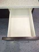 Modern Desk with Storage, Bidder Responsible For Proper Removal, Thursday Pick Up ONLY