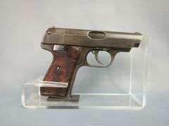 J.P. Shuer & Sohn 38H 7.65mm  Pistol SN# 389732, 2 Total Mags, In Leather Holster