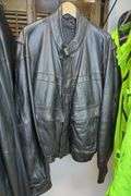 Leather Motorcycle Jacket, Size XXXL