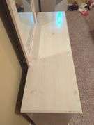 Painted Wood Dresser with Mirror