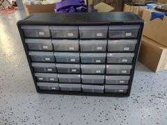 Davines Hair Care Product Samples In 30 Drawer Plastic Storage Cabinet