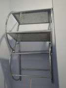 Chrome Finish Three Tiered Rack With Towel Bar